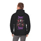"Happy? Never" Unisex Heavy Blend Hooded Sweatshirt