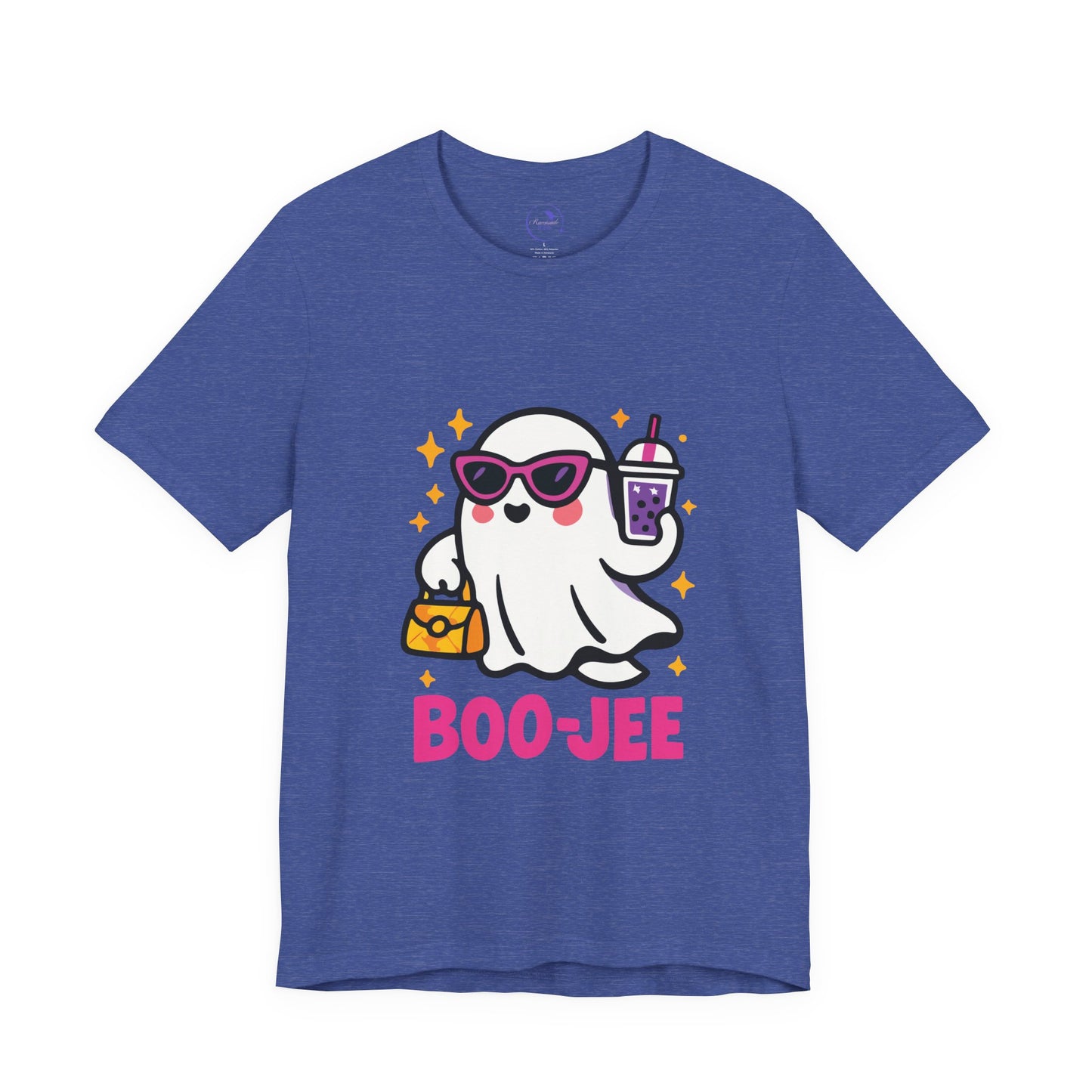 'Boo-Jee' Ghost Vibing Unisex T-Shirt - Funny Halloween Cute Apparel