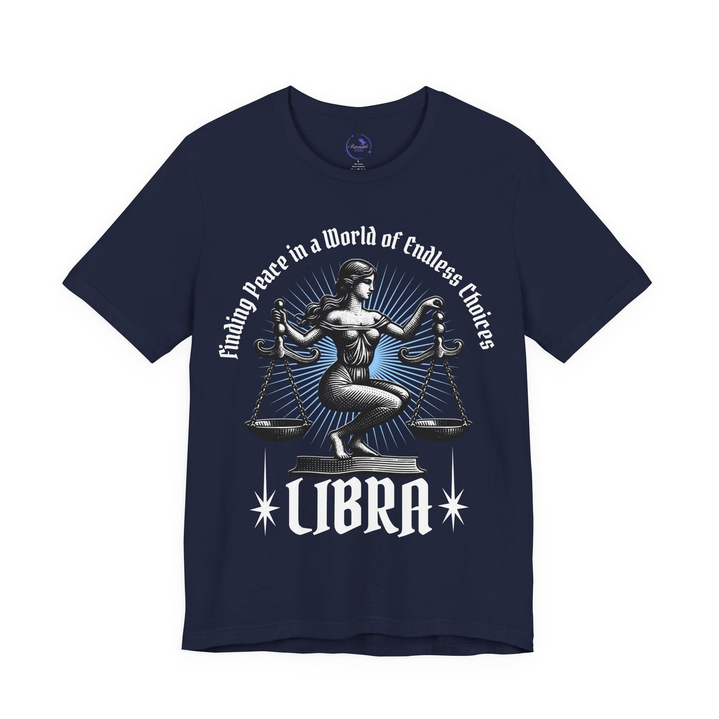 Libra Peace Unisex Short Sleeve Tee - Astrology Shirt and Zodiac Gift