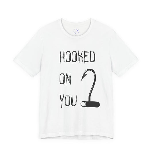 "Hooked on You" Scary Graphic Tee, Casual Unisex Last Summer T-Shirt, Gift for Fishermen or Horror Fans